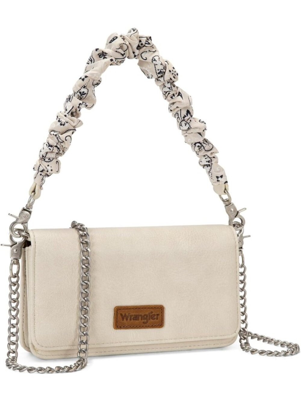 Cute Ruched Paisley Crossbody Purse with Flap, Small Wallet Bag, Stylish Strap